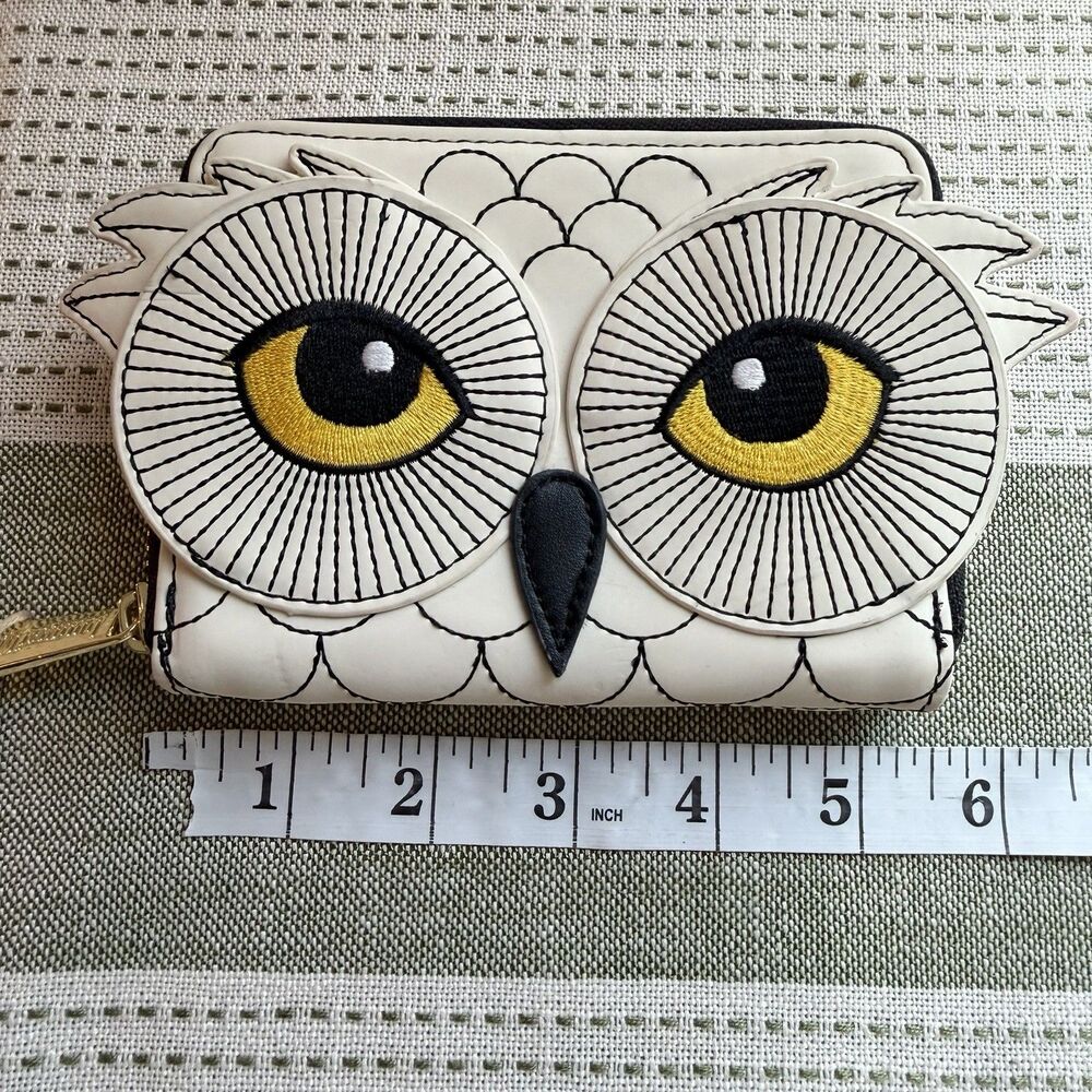 Loungefly Harry Potter Hedwig Snow Owl Zip Wallet NEW - Picture 5 of 6
